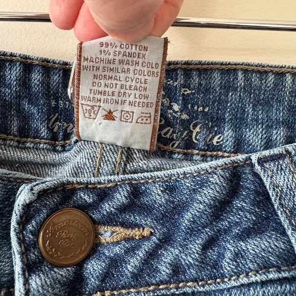 Vintage American Rag Cie Cropped Straight Leg Jeans - Size 7, Mid Rise, - Picture 8 of 9